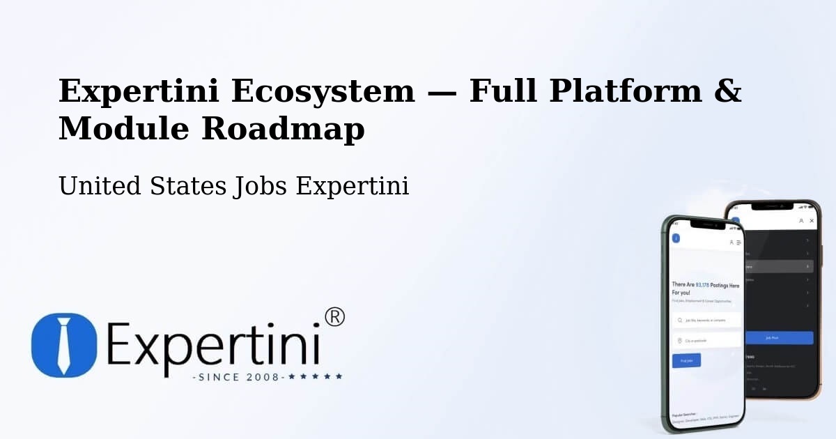 Expertini Ecosystem — Full Platform & Module Roadmap – Garner
